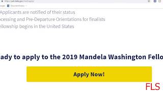 BOURSE POUR LES USA MANDELA WASHINGTON FELLOWSHIP [upl. by Hnahc]