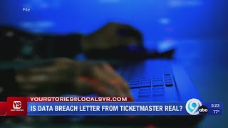 Is the data breach letter from Ticketmaster real [upl. by Peonir]