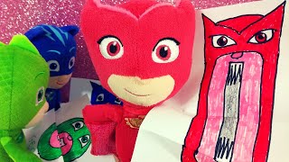 Disegniamo e coloriamo i Pj Masks in versione spaventosa ✏️🖊️Video per bambini [upl. by Short353]