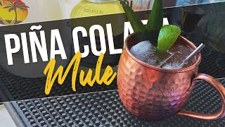 PIÑA COLADA MULE  Moscow Mule Variations  Robs Home Bar [upl. by Mihsah775]