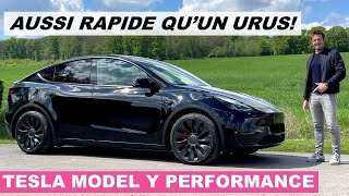 Essai Tesla Model Y Performance – Aussi rapide qu’un Lamborghini Urus [upl. by Bathsheb]