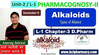 Alkaloid Introduction  Types of Alkaloid  L1 unit2 5th sem Pharmacognosy II  L1 Ch4 DPharm [upl. by Ghassan611]