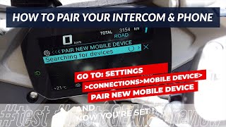 How to pair your intercomampphone with BMW TFT Dashboard R1250GS R1250RS S1000XR F900XR F850GS [upl. by Rhines]