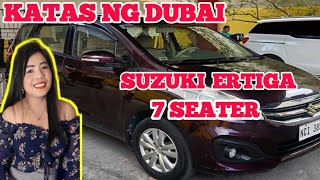 KATAS NG DUBAI SUZUKI ERTIGA 7 SEATER CAR  SUZUKI CAR AUTOMATIC dreamcar  maricelavilaofwdubai🚙 [upl. by Nnayram724]