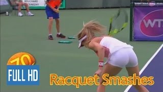 70 Racquet Racket Smashes In Under 4 Minutes  Tennis ATP WTA [upl. by Geralda]