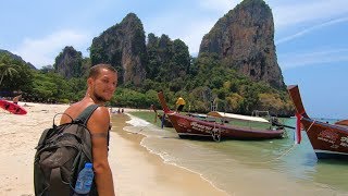 RAILAY ULTIMATE BEACH HOPPING  PHRA NANG BEACH amp RAILAY WEST KRABI [upl. by Petes]