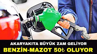 AKARYAKITA BÜYÜK ZAM BENZİN VE MAZOT 50 LİRA OLUYOR [upl. by Sitra]