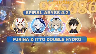 C0 Furinaamp C1 Itto Double Hydro 1st Half Only  Spiral Abyss 42  Genshin Impact [upl. by Shanks382]