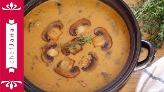 Vegan creamy Hungarian mushroom soup⎜easy simple ingredients [upl. by Refanej]