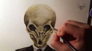 Speed Painting  The Silence  Doctor Who [upl. by Etnoid]