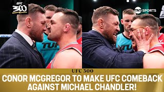 RETURN OF THE MAC 💰 Conor McGregor vs Michael Chandler ANNOUNCED at UFC 300  REACTION 🎥 [upl. by Broida]