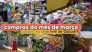 Vlog no SUPERMERCADO fomos à FEIRA livre COMPREI 🚪 pra pia [upl. by Aliemaj]