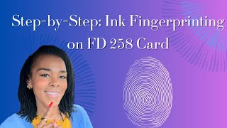 Master Ink Fingerprinting A Complete FD 258 Card Tutorial [upl. by Brittain603]