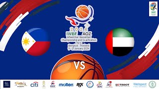 2024 IWBF Asia Oceania Championships I Mens I PHI VS UAE [upl. by Arrim]