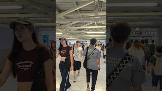 Busy Kwun Tong Footbridge Hongkong travel asia train dayinthelife walkingtour pov [upl. by Fredek205]