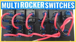 How to Wire MULTIPLE 12V LED Rocker Switches Simple Guide and Wiring Explanation [upl. by Ainatit]