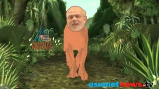 Priyanka saving Rahul from Modi  Cartoon Animation [upl. by Aisiram]