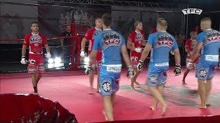 Swedish Muay Thai vs Latvian Pankration  5 vs 5 MMA Team Fighting TFC Commentary [upl. by Dralliw59]