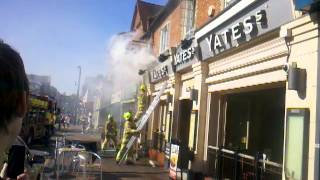 Yates Camberley buring down Saturday 26th May 2012 [upl. by Naltiak302]