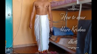 How to Wear Hare Krishna Dhoti [upl. by Danna]