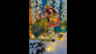 SHREE KRISHNA JANMASHTAMI 🦚❤️AT HOME✨ trending shorts viralshorts radha krishna radhakrishna [upl. by Rosenwald984]