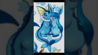 Glaceon x Vaporeon 💧❄️ singing quotLa Da Deequot eeveeevolutions pokemon glaceon [upl. by Fraase]