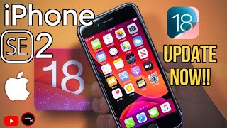 iOS 18 Full Update on iPhone SE 2020 🍎🔥  Update Now [upl. by Siuqramed821]