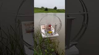 homemade rc airboat testing part 2 [upl. by Atirahc615]