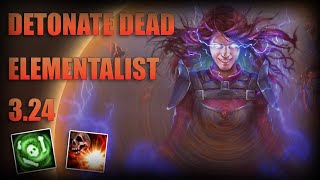 PoE 324  Detonate Dead Elementalist League Start Guide [upl. by Doralynne549]