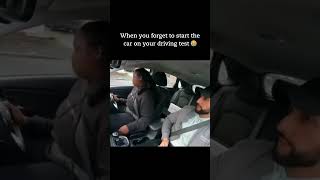 When you forget to start the car on your driving test 😂😂 hilarious learnerdriver [upl. by Fahey]