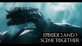 Caraxes scenes back to back  episode 2 and 3  House of the Dragon Episode 2 and 3 [upl. by Trab797]