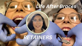 Life After Braces Wearing RETAINERS for the first time  vlog [upl. by Aleyak]