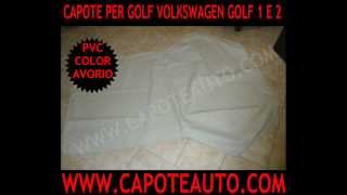 cappotta capote auto Golf Volkswagen cabrio serie 1 2 pvc avorio Karmann [upl. by Lizzy976]