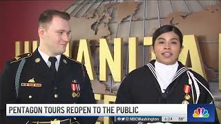 The Pentagon Reopens for Tours  NBC4 Washington [upl. by Maroney]