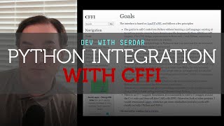 How to better integrate PythonC with CFFI [upl. by Dalis]