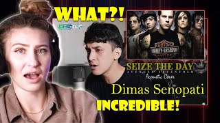 Dimas Senopati Avenged Sevenfold Seize the Day Acoustic Cover Reaction [upl. by Alel]