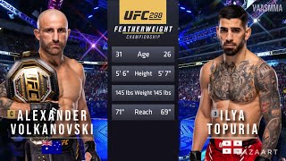 ALEXANDER VOLKANOVSKI VS ILIA TOPURIA FULL FIGHT UFC 298 [upl. by Knowles]