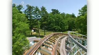 Blue Streak Coaster POV  Conneaut Lake Park  Conneaut Lake Pennsylvania USA [upl. by Marita]