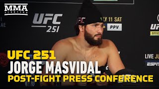 UFC 251 Jorge Masvidal PostFight Press Conference  MMA Fighting [upl. by Yer]