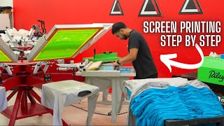 Screen Printing TShirts The Complete Process Revealed [upl. by Nnylrefinnej]