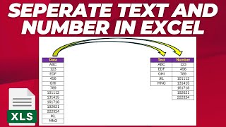 How to separate texts and numbers from one cell to two columns in excel [upl. by Rosalynd655]