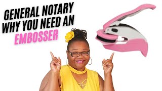 General Notary Embosser why you need it GNW Notary trainingnotaryeducatorsllccom [upl. by Ahsinej]