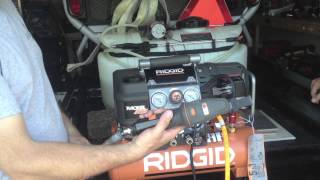 RIDGID TriStack 5 Gallon Air Compressor OF50150TS  Overview [upl. by Attenev978]