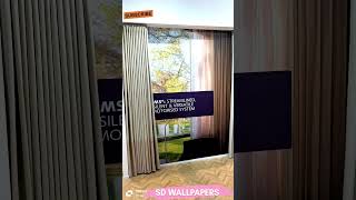 Motorised curtaincurtains motor interiordesign home homedecor interior [upl. by Ojibbob]