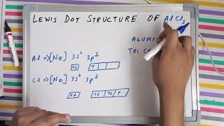 Lewis dot structure of AlCl3  Aluminium trichloride lewis structure  Alcl3 molecular geometry [upl. by Ayom]