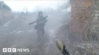 Ukraine frontline street fighting as Russian troops attack Bakhmut  BBC News [upl. by Orvil]