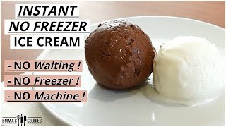 5 Minute INSTANT NO FREEZER Ice Cream  NO WAITING Easy Vanilla amp Chocolate Ice Cream Recipe [upl. by Engapmahc]