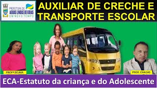 04RESOLUÇÃO DE QUESTÕESECA AUX DE CRECHE E TRANSPORTE ESCOLAR P ÁGUAS LINDASGOProf Delma [upl. by Denys]