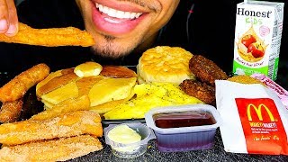 ASMR MCDONALDS BIG BREAKFAST DONUT STICKS MUKBANG  EATING HOTCAKES  BIG BITES SOUNDS NO TALKING [upl. by Aneeuqal770]