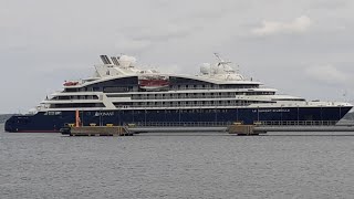 cruise ship MV Le dumont Durville leaving Tallinn [upl. by Seaver]